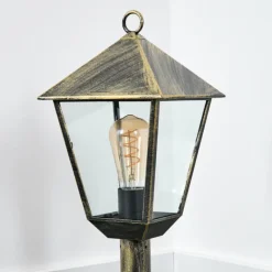 Lampes Dorées-hofstein Anfei Eclairage de chemin Brun, Or, 1 lumière