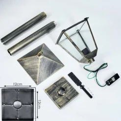 Lampes Dorées-hofstein Anfei Eclairage de chemin Brun, Or, 1 lumière