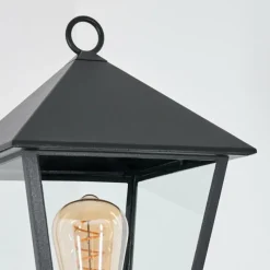 Luminaires Rustiques-hofstein Anfei Eclairage de chemin Noir, 1 lumière