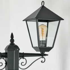 Luminaires Rustiques-hofstein Anfei Eclairage de chemin Noir, 2 lumières