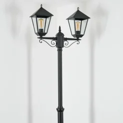 Luminaires Rustiques-hofstein Anfei Eclairage de chemin Noir, 2 lumières