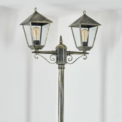 Luminaires Rustiques-hofstein Anfei Eclairage de chemin Or, Noir, 2 lumières