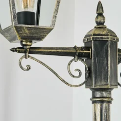 Luminaires Rustiques-hofstein Anfei Eclairage de chemin Or, Noir, 2 lumières