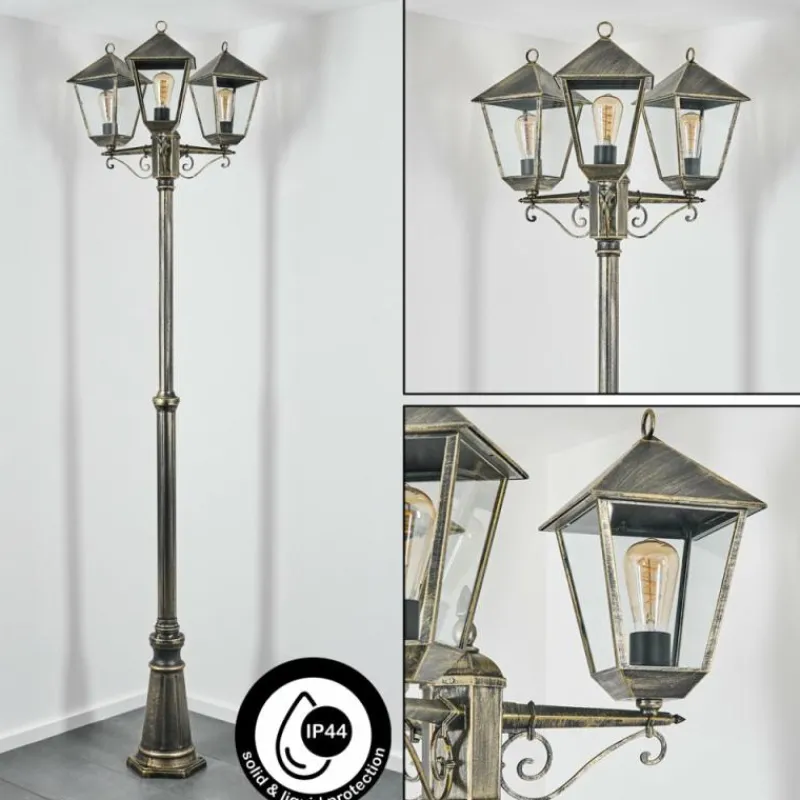 Luminaires Rustiques-hofstein Anfei Eclairage de chemin Or, Noir, 3 lumières