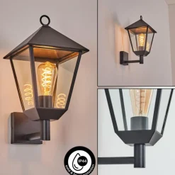 hofstein Anfei Lampe murale d´extérieur Noir, 1 lumière