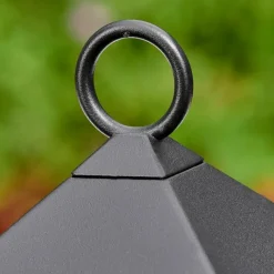 Luminaires Rustiques-hofstein Anfei Luminaire extérieur, Borne lumineuse, Eclairage de chemin Noir, 1 lumière