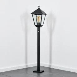 Luminaires Rustiques-hofstein Anfei Luminaire extérieur, Eclairage de chemin Noir, 1 lumière, Détecteur de mouvement