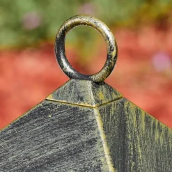 Luminaires Rustiques-hofstein Anfei Luminaire extérieur, Borne lumineuse, Eclairage de chemin Brun, Or, 1 lumière