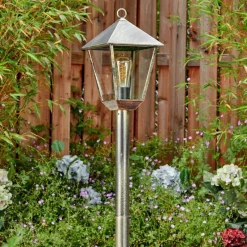 Luminaires Rustiques-hofstein Anfei Luminaire extérieur, Eclairage de chemin Brun, Or, 1 lumière