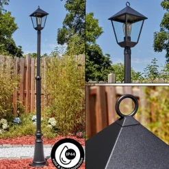 Luminaires Rustiques-hofstein Anfei Luminaire extérieur, Réverbère, Eclairage de chemin Noir, 1 lumière