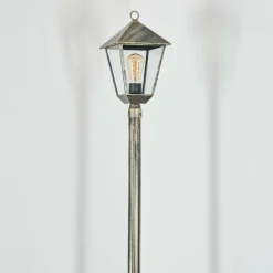 Luminaires Rustiques-hofstein Anfei Luminaire extérieur, Réverbère, Eclairage de chemin Or, Noir, 1 lumière