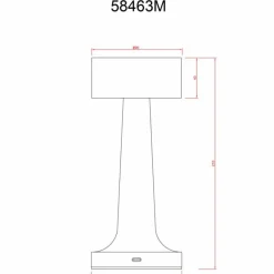 Luminaires Globo Lighting Angelika Lampe à poser LED Laiton, 1 lumière* Éclairage Led