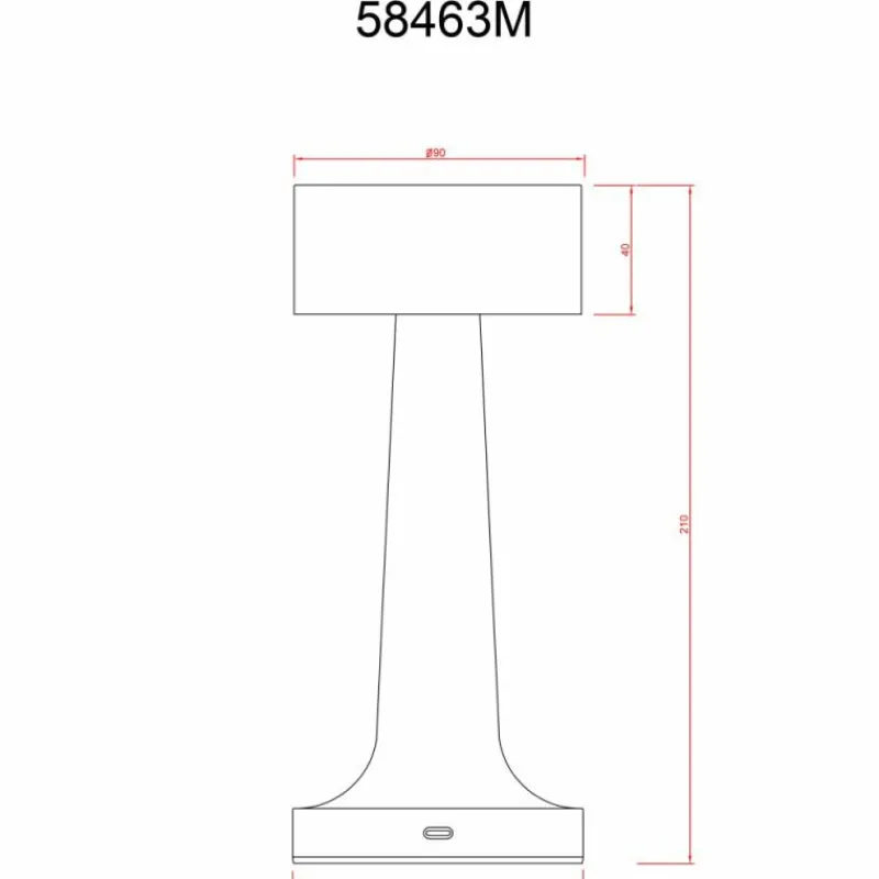 Luminaires Globo Lighting Angelika Lampe à poser LED Laiton, 1 lumière* Éclairage Led