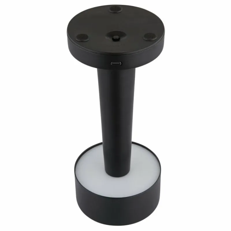 Luminaires Globo Lighting Angelika Lampe à poser LED Noir, 1 lumière* Éclairage Led