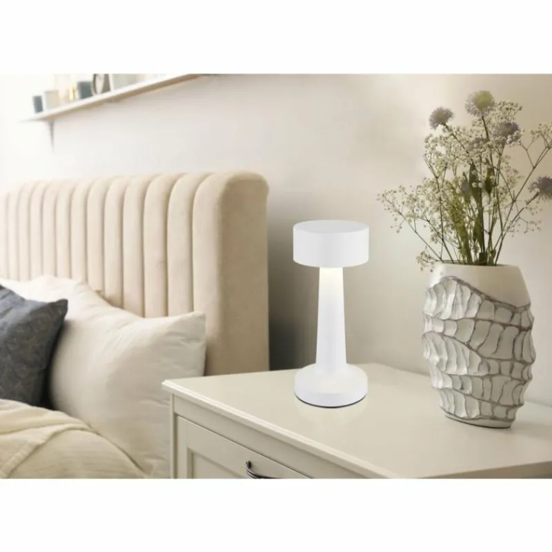 Luminaires Globo Lighting Angelika Lampe à poser LED Blanc, 1 lumière* Éclairage Led