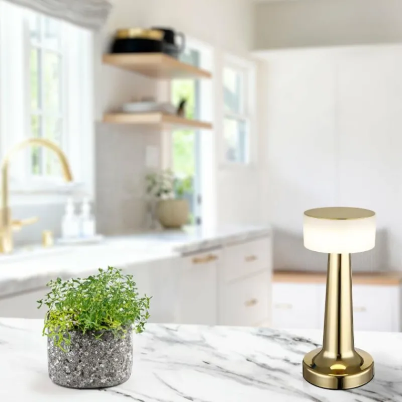 Luminaires Globo Lighting Angelika Lampe à poser LED Laiton, 1 lumière* Éclairage Led