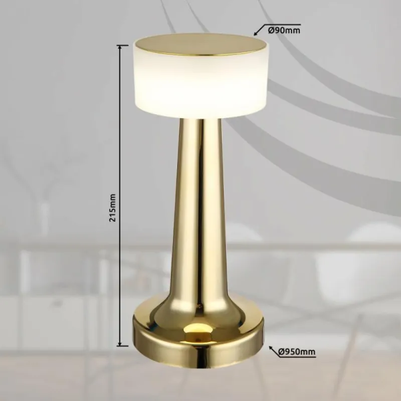 Luminaires Globo Lighting Angelika Lampe à poser LED Laiton, 1 lumière* Éclairage Led