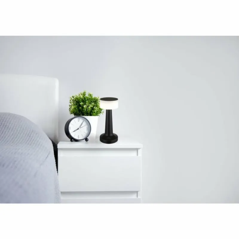 Luminaires Globo Lighting Angelika Lampe à poser LED Noir, 1 lumière* Éclairage Led