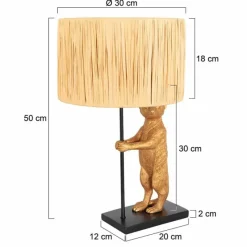 Luminaires Steinhauer Animaux Lampe à poser Noir, 1 lumière* Lampes À Poser