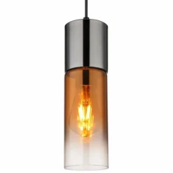 Luminaires Globo Lighting Annika Suspension Noir, 1 lumière