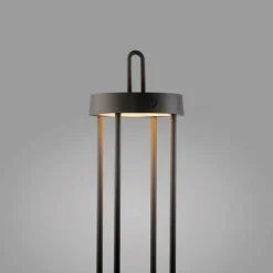 Luminaires Leuchten Direkt ANSELM Lampadaire LED Noir, 1 lumière