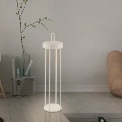 Luminaires Leuchten Direkt ANSELM Lampadaire LED Gris, 1 lumière