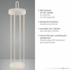 Luminaires Leuchten Direkt ANSELM Lampadaire LED Gris, 1 lumière