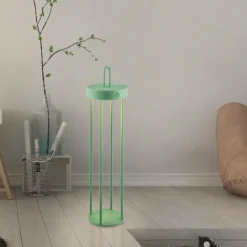 Luminaires Leuchten Direkt ANSELM Lampadaire LED Vert, 1 lumière