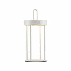 Luminaires Leuchten Direkt ANSELM Lampe à poser LED Blanc, 1 lumière