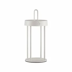 Luminaires Leuchten Direkt ANSELM Lampe à poser LED Blanc, 1 lumière