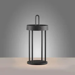 Luminaires Leuchten Direkt ANSELM Lampe à poser LED Noir, 1 lumière