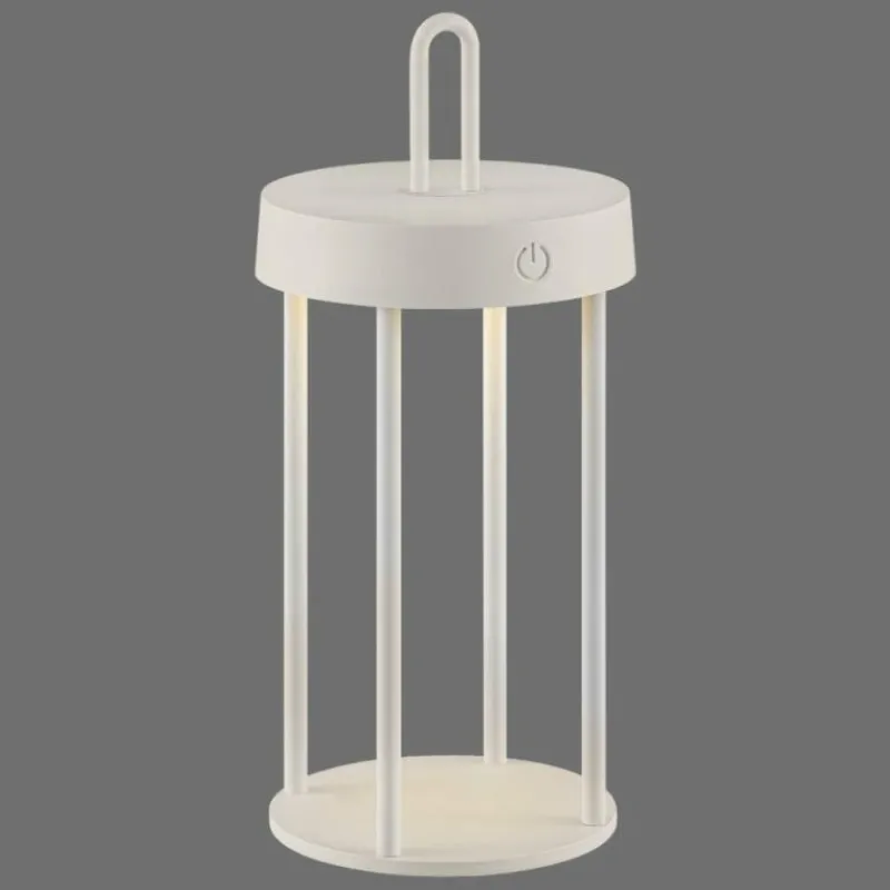 Luminaires Leuchten Direkt ANSELM Lampe à poser LED Gris, 1 lumière