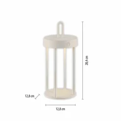 Luminaires Leuchten Direkt ANSELM Lampe à poser LED Gris, 1 lumière