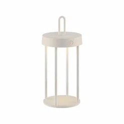 Luminaires Leuchten Direkt ANSELM Lampe à poser LED Gris, 1 lumière