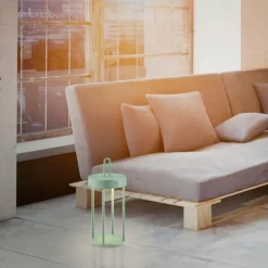 Luminaires Leuchten Direkt ANSELM Lampe à poser LED Vert, 1 lumière