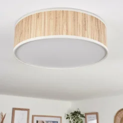 Lampes En Tissu-hofstein Antillo Plafonnier beige, Écru, Blanc, 3 lumières