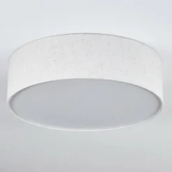 Lampes En Tissu-hofstein Antillo Plafonnier Blanc, 3 lumières