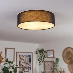 Lampes En Tissu-hofstein Antillo Plafonnier Blanc, 3 lumières