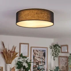 Lampes En Tissu-hofstein Antillo Plafonnier Blanc, 3 lumières