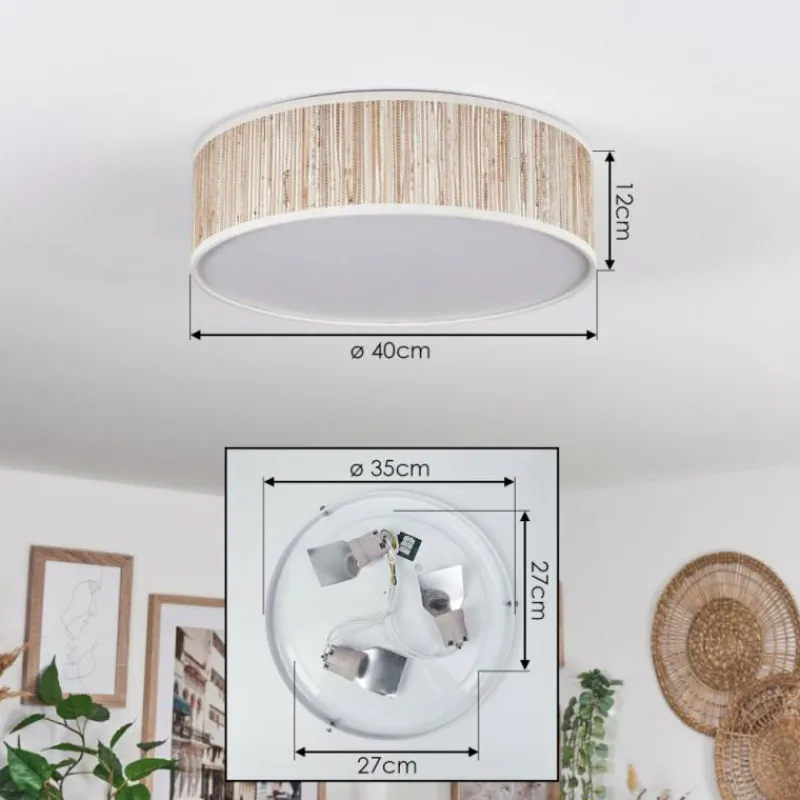 hofstein Antillo Plafonnier Blanc, 3 lumières