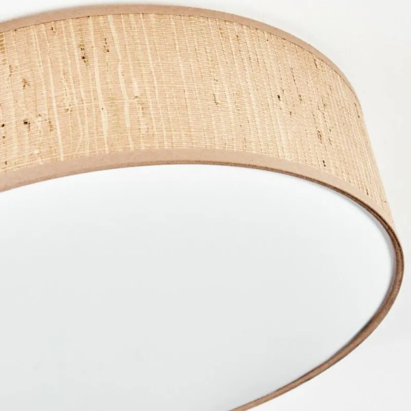 Lampes En Tissu-hofstein Antillo Plafonnier Brun, Écru, Blanc, 3 lumières