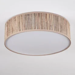 Lampes En Tissu-hofstein Antillo Plafonnier Nickel mat, 3 lumières