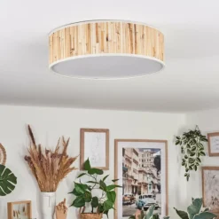 Lampes En Tissu-hofstein Antillo Plafonnier Nickel mat, 3 lumières