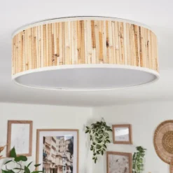 Lampes En Tissu-hofstein Antillo Plafonnier Nickel mat, 3 lumières