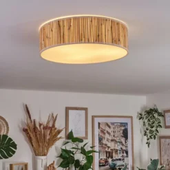 Lampes En Tissu-hofstein Antillo Plafonnier Nickel mat, 3 lumières