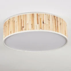 Lampes En Tissu-hofstein Antillo Plafonnier Nickel mat, 3 lumières