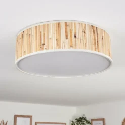 Lampes En Tissu-hofstein Antillo Plafonnier Nickel mat, 3 lumières