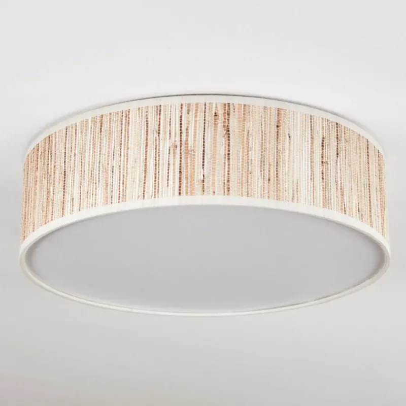 Lampes En Tissu-hofstein Antillo Plafonnier Nickel mat, 3 lumières