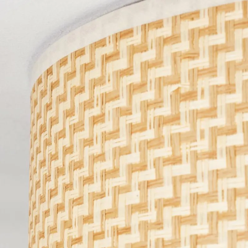 Lampes En Tissu-hofstein Antillo Plafonnier Nickel mat, 3 lumières