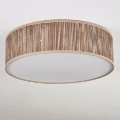 Lampes En Tissu-hofstein Antillo Plafonnier Nickel mat, 3 lumières